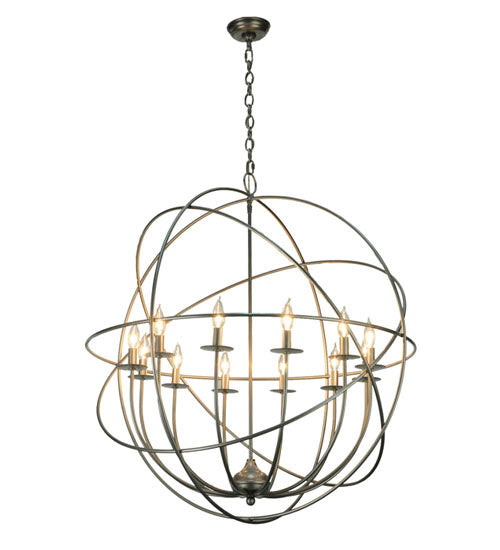 36"W Atom Enerjisi 12 Lt Chandelier