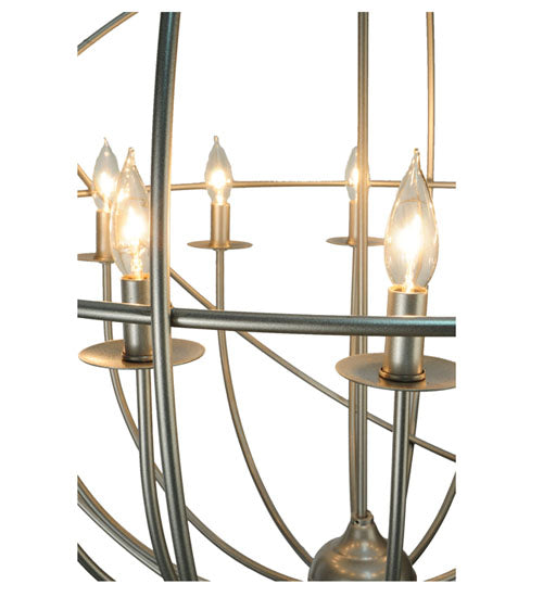 36"W Atom Enerjisi 12 Lt Chandelier