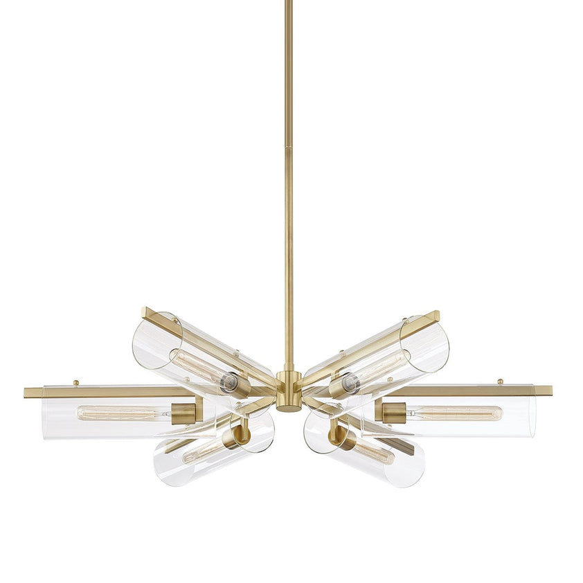 Ariel Chandelier 40" - Aged Brass