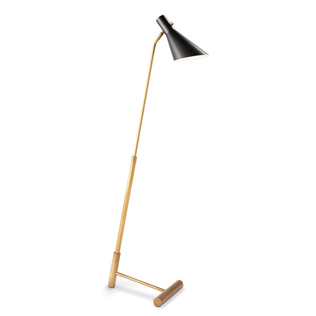 Spyder Floor Lamp (Blackened Brass and Natural Brass)