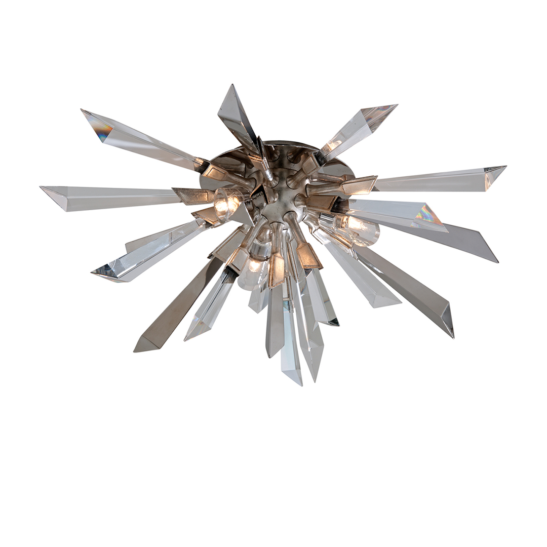 Inertia Flush Mount - Silver Leaf