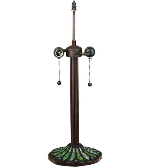 23"H Tiffany Honey Locust Base Table Lamp