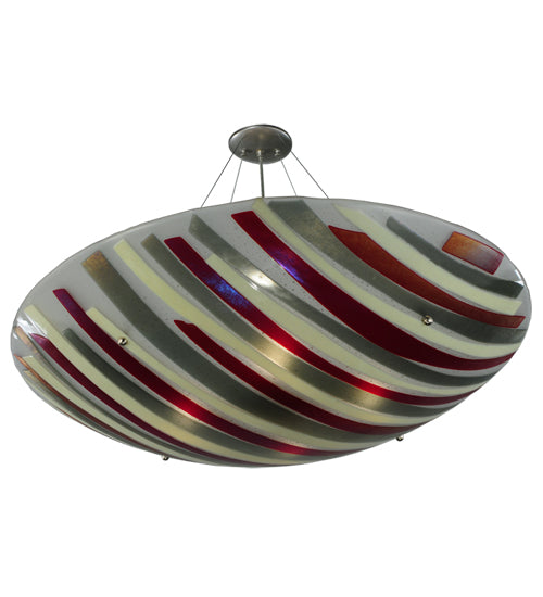 35.25"W Metro Fusion Jubilee Glass Inverted Pendant