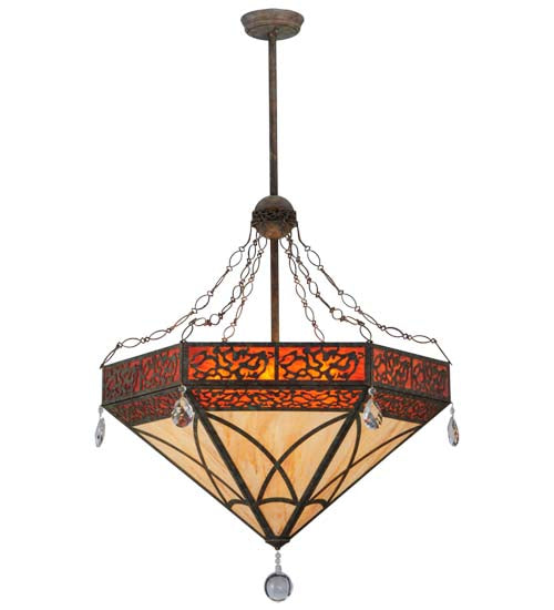 37"W Larkfield Inverted Pendant