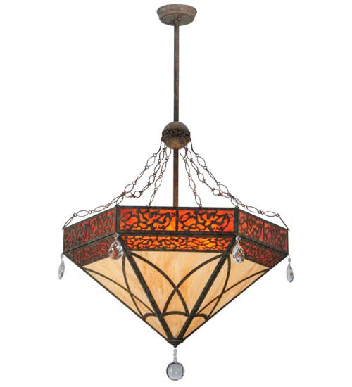 37"W Larkfield Inverted Pendant