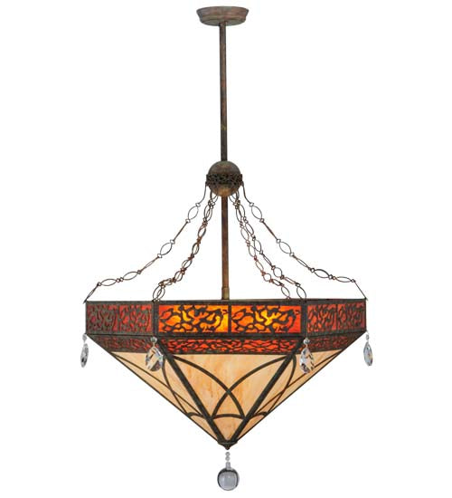 37"W Larkfield Inverted Pendant