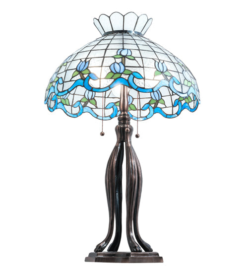 31" High Roseborder Table Lamp