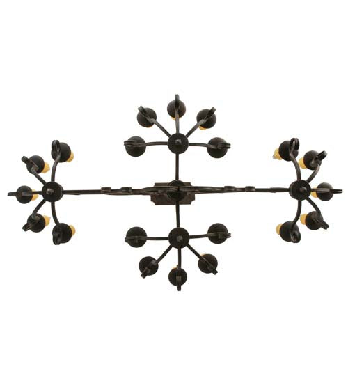 60" Long Kean Moins 20 Light Oblong Chandelier