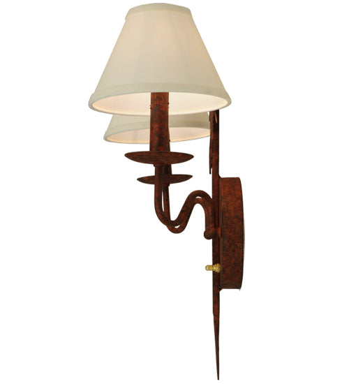 18" Wide High Plains Rider 2 Light Wall Sconce