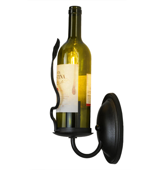 4"W Tuscan Vineyard Personalized Wine Bottle Wall Sconce