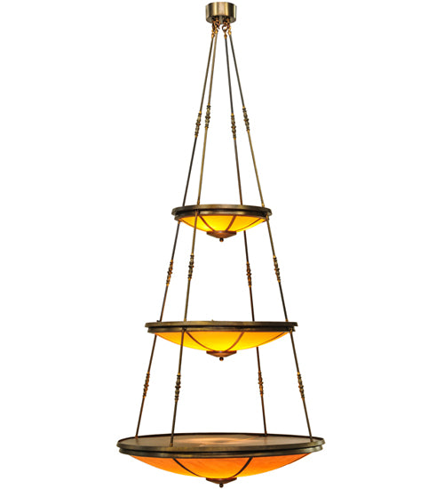 47"W Commerce 3 Tier Pendant