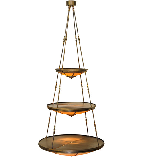 47"W Commerce 3 Tier Pendant