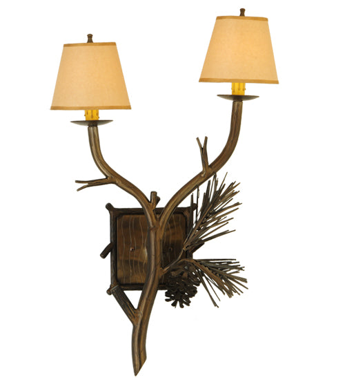 26" High Lone Pine 2 Light Wall Sconce