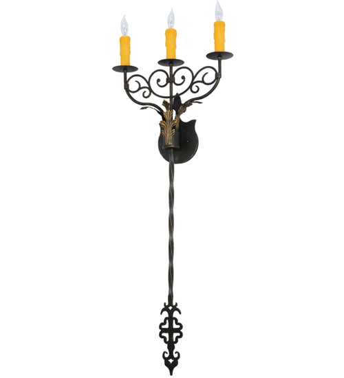 15.5"Wide Merano 3 Light Wall Sconce