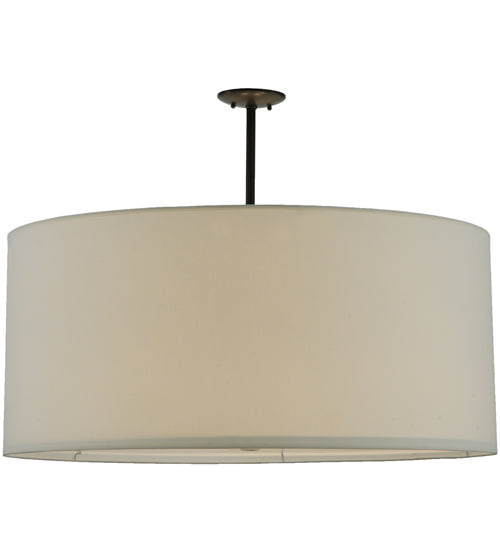 36"W Cilindro White Textrene Pendant