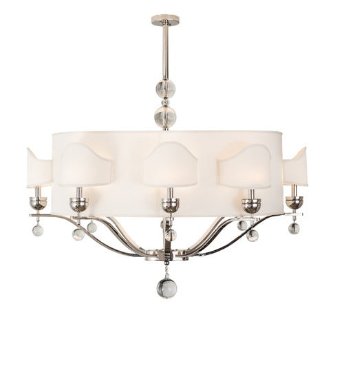 50" Long Helena 8 Arm Oblong Chandelier