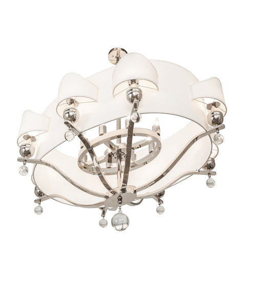 50" Long Helena 8 Arm Oblong Chandelier