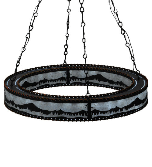 42" Wide Mountain Range Ring Chandelier