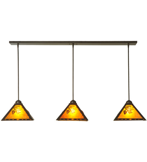 54" Long Balsam Pine 3 Light Pendant