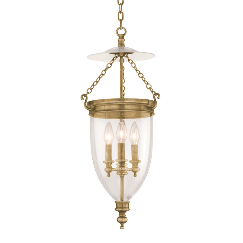 Hanover Pendant 25" - Aged Brass