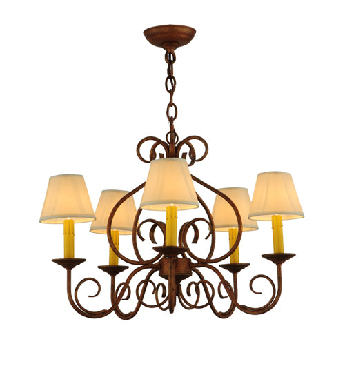 26" Wide Jenna 5 Light Chandelier