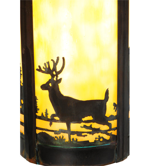 8"W Fulton Deer Creek 1 Lt Wall Sconce