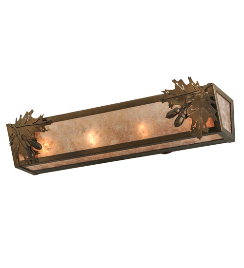 24"W Oak Leaf & Acorn Vanity Light