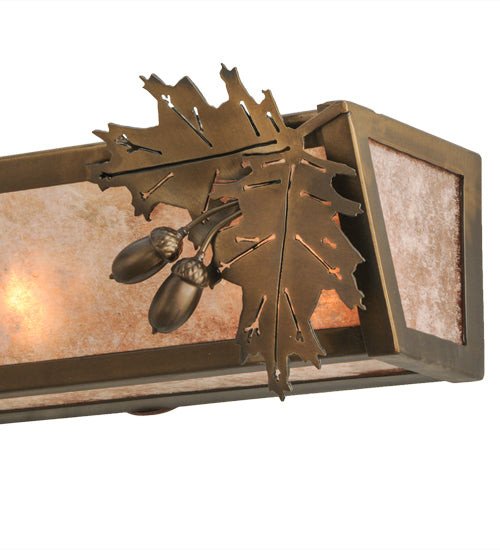 24"W Oak Leaf & Acorn Vanity Light