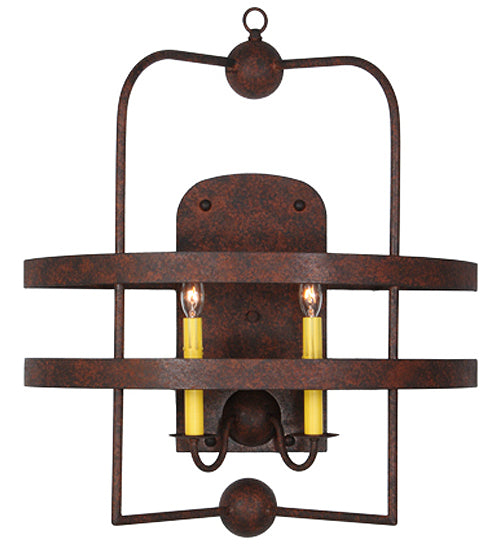 24" Wide Aldari 2 Light Wall Sconce