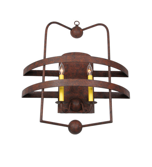 24" Wide Aldari 2 Light Wall Sconce