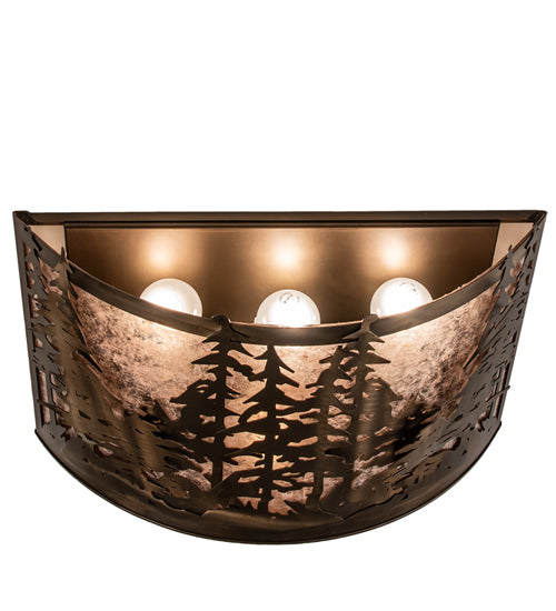 20" Wide Tall Pines Wall Sconce