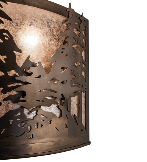 20" Wide Tall Pines Wall Sconce