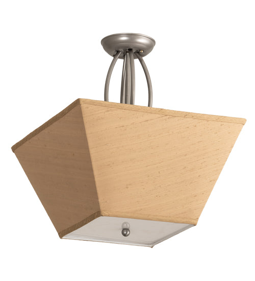 16" Square Cesta Semi-Flushmount