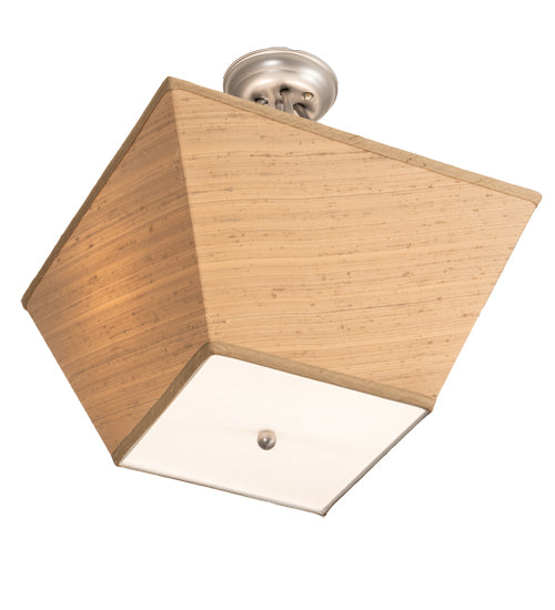 16" Square Cesta Semi-Flushmount