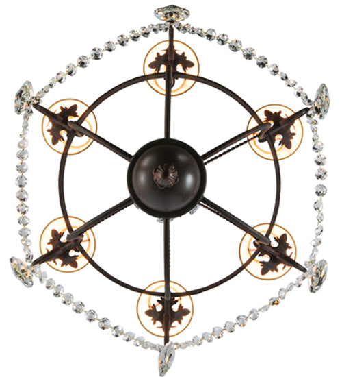 27"W Antonia 6 Lt Chandelier