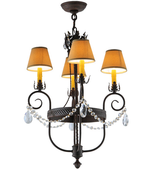 18" Wide Antonia 4 Lt Chandelier