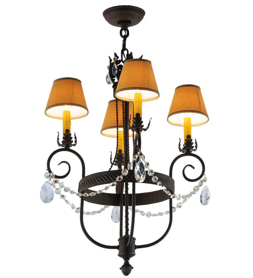 18" Wide Antonia 4 Lt Chandelier