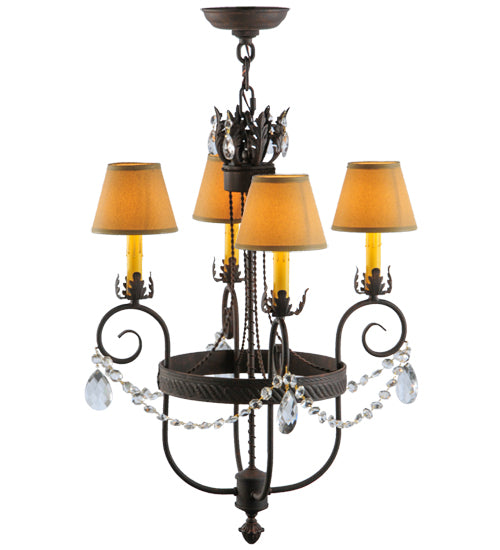 18" Wide Antonia 4 Lt Chandelier