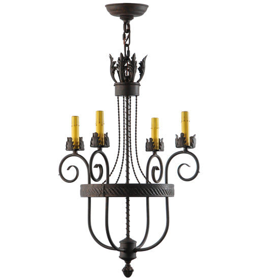 18" Wide Antonia 4 Lt Chandelier