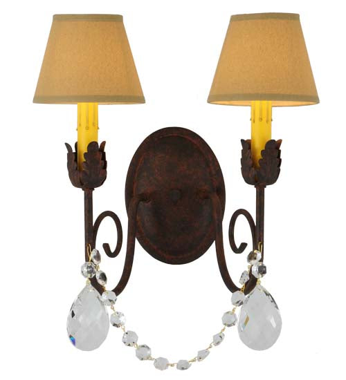 13"W Antonia 2 Lt Wall Sconce