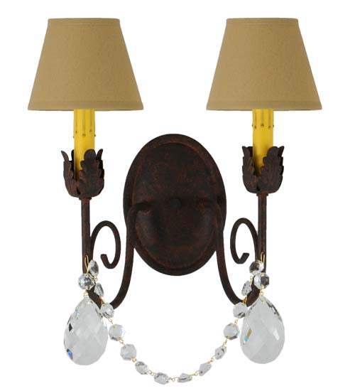 13"W Antonia 2 Lt Wall Sconce