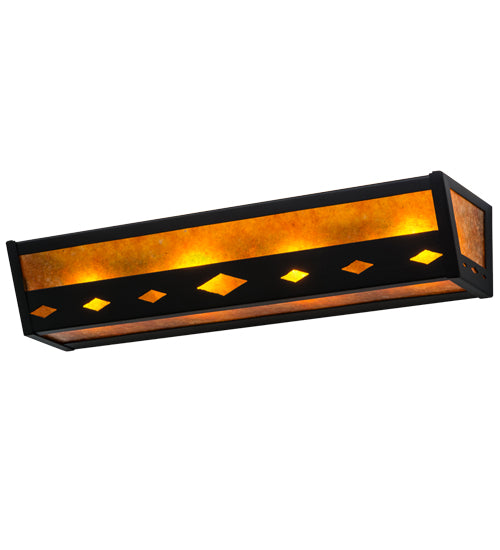 24" Wide Diamond Trim Vanity Light