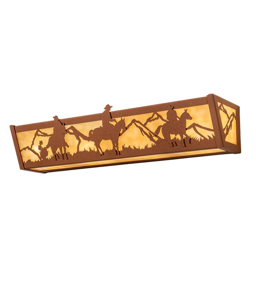 24" Wide Western Vanity Light