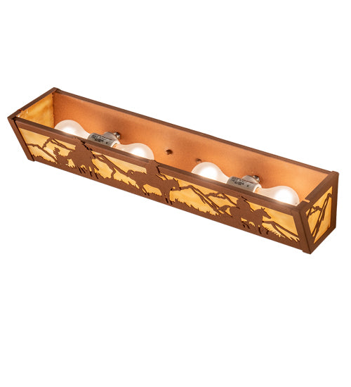 24" Wide Western Vanity Light