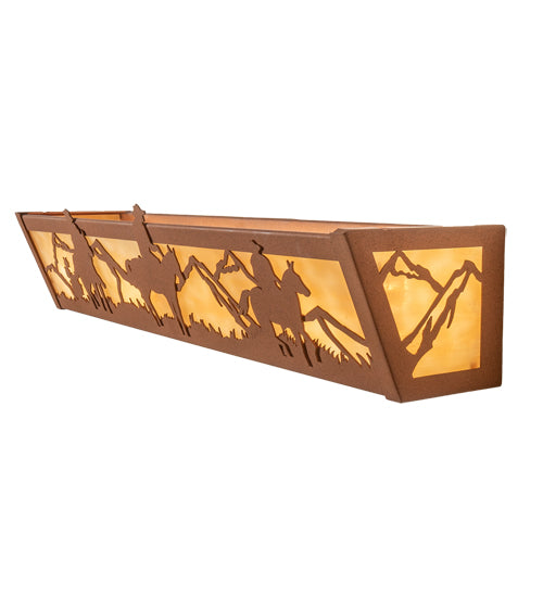 24" Wide Western Vanity Light