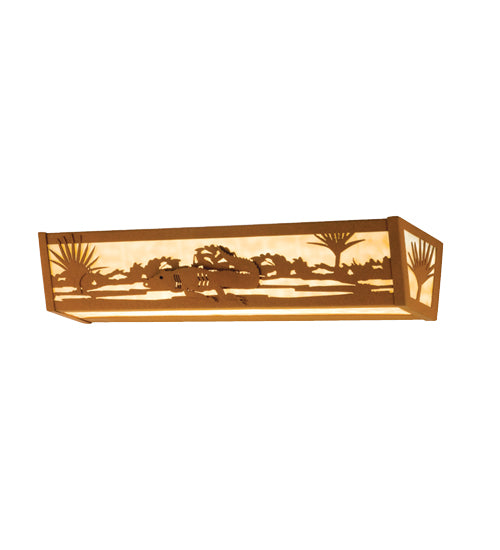 24" Wide Alligator Vanity Light