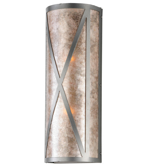 6" Wide Saltire Craftsman Wall Sconce