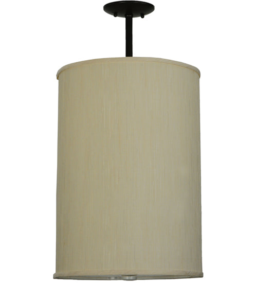 14.5"W Cilindro Mystic Beige Textrene Pendant