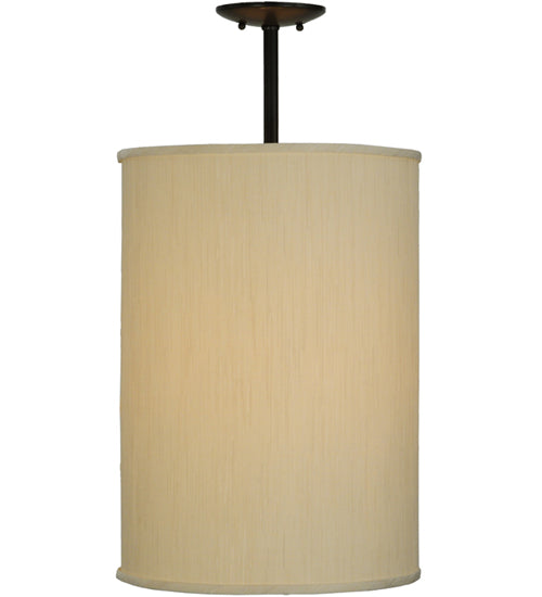 14.5"W Cilindro Mystic Beige Textrene Pendant