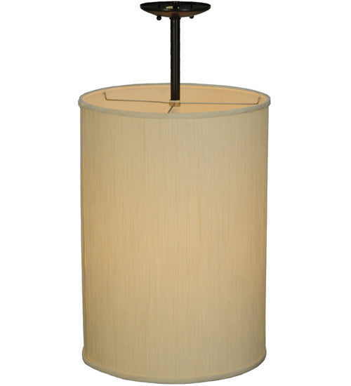 14.5"W Cilindro Mystic Beige Textrene Pendant